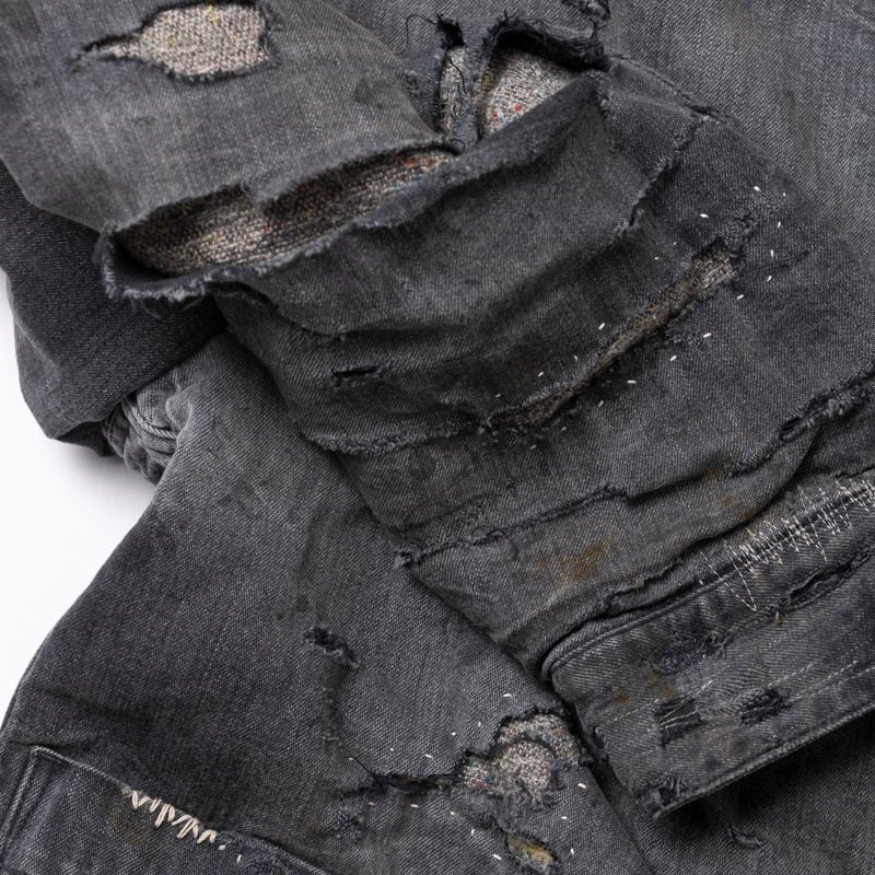 anachronorm REMAKE BLANKET DENIM COVERALL SHIRT...