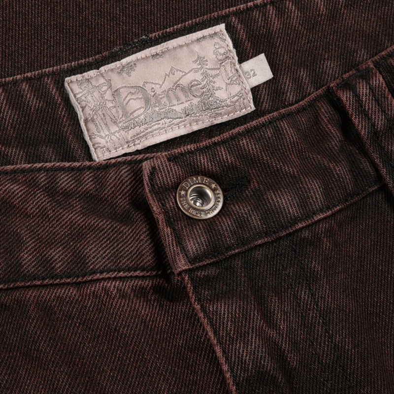 Dime CLASSIC BAGGY DENIM PANTS | MAROON Dime CLASSIC BAGGY DENIM PANTS | MAROON