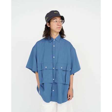 FreshService MICRO TYPEWRITER FLAP POCKET S/S SHIRT