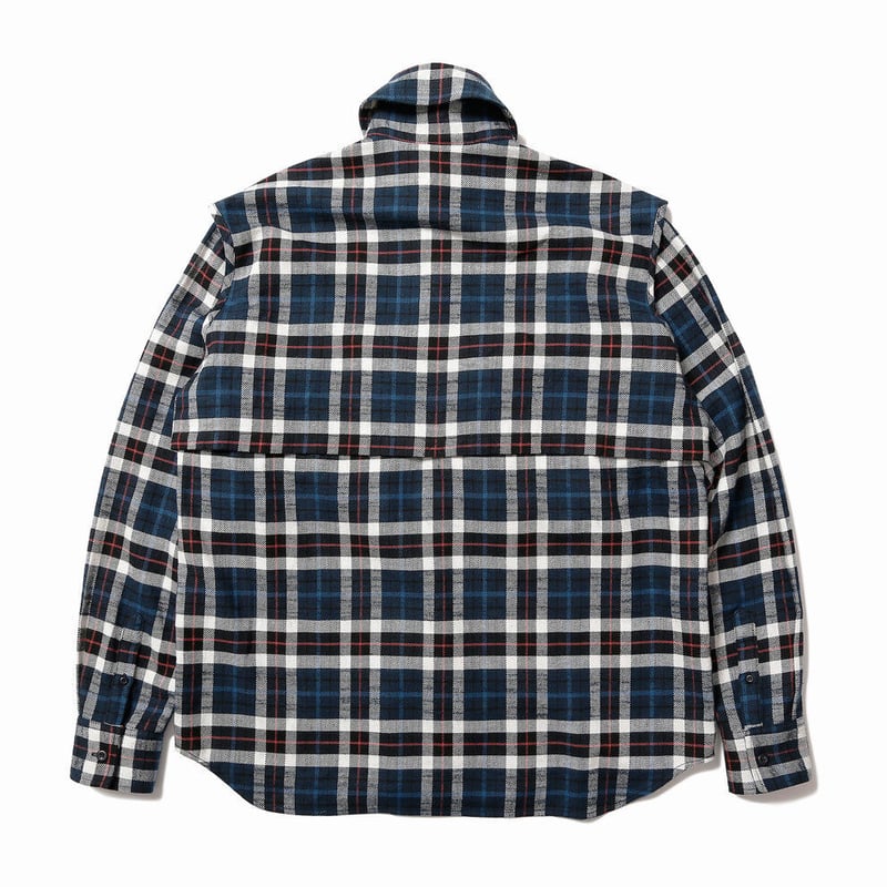 HOMBRE NINO PLAID MULTI POCKET SHIRT | MAROON