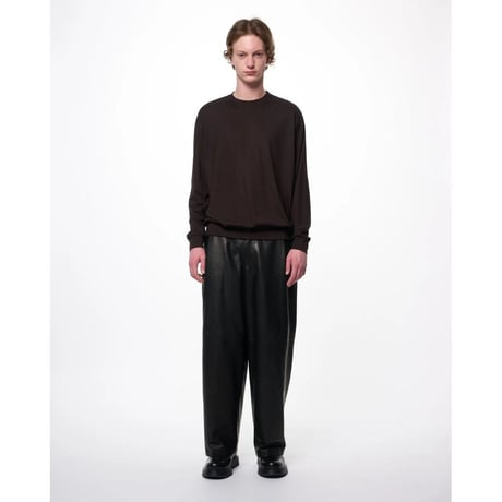marka  Super 100s Washable Wool Jersey / Crew Neck L/S Tee