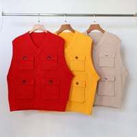 AMBERGLEAM × VOO Fisherman Knit Vest