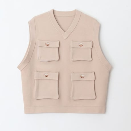 AMBERGLEAM × VOO Fisherman Knit Vest