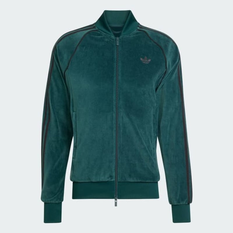 adidas Originals SST アディカラー ベロア トラックトップ | MAROON