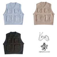 VOO × AMBERGLEAM Fisherman Knit Vest
