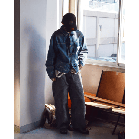ANACHRONORM AN419 PIGMENT DYED DUCK PAINTER PANTS