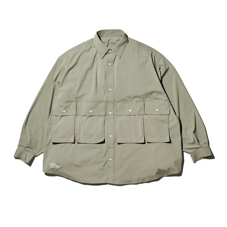 FreshService MICRO TYPEWRITER FLAP POCKET L/S SHIRT