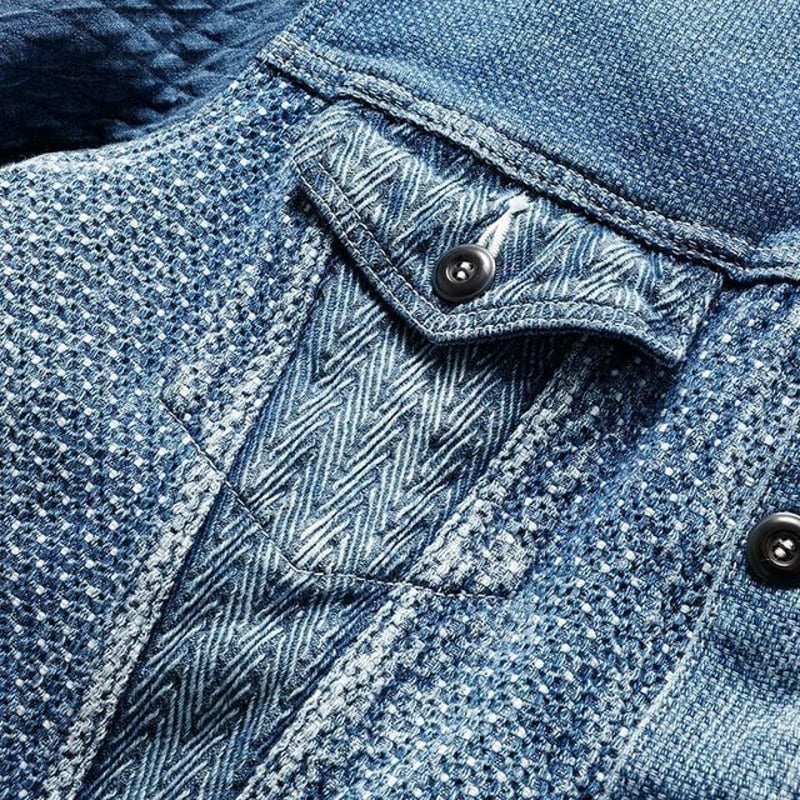 FDMTL PATCHWORK RD JACKET 3YR WASH | MAROON