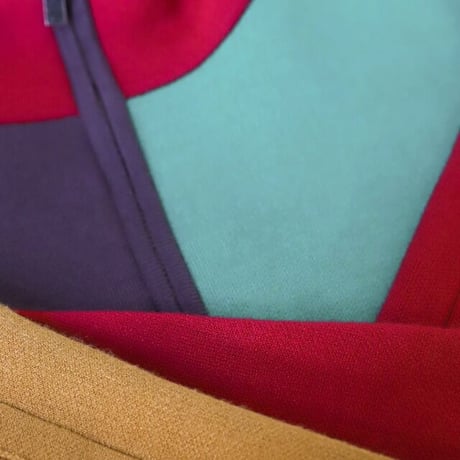 AMBERGLEAM Jacquard Knit Drivers Jacket / BLOCK（LONG）