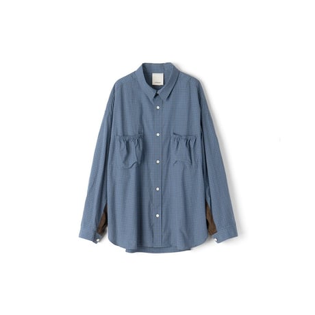 refomed WRIST PATCH WIDE SHIRT "CHECK"