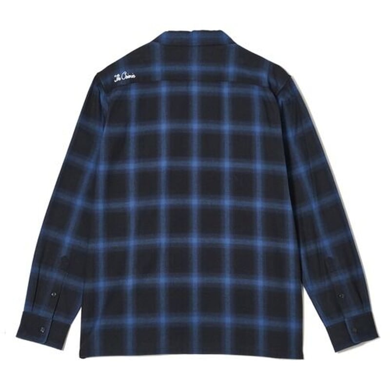 CRIMIE OMBRE CHECK LONG SLEEVE SHIRT | MAROON