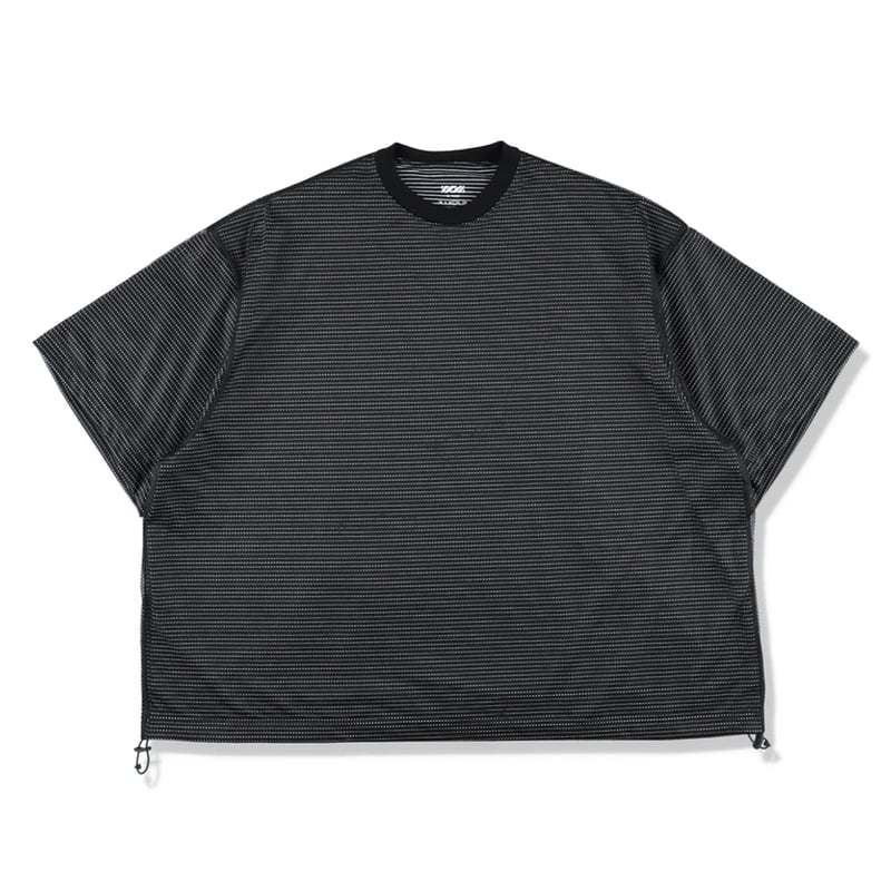 is-ness BALLOON BORDER LAYERED MESH T-SHIRT | M