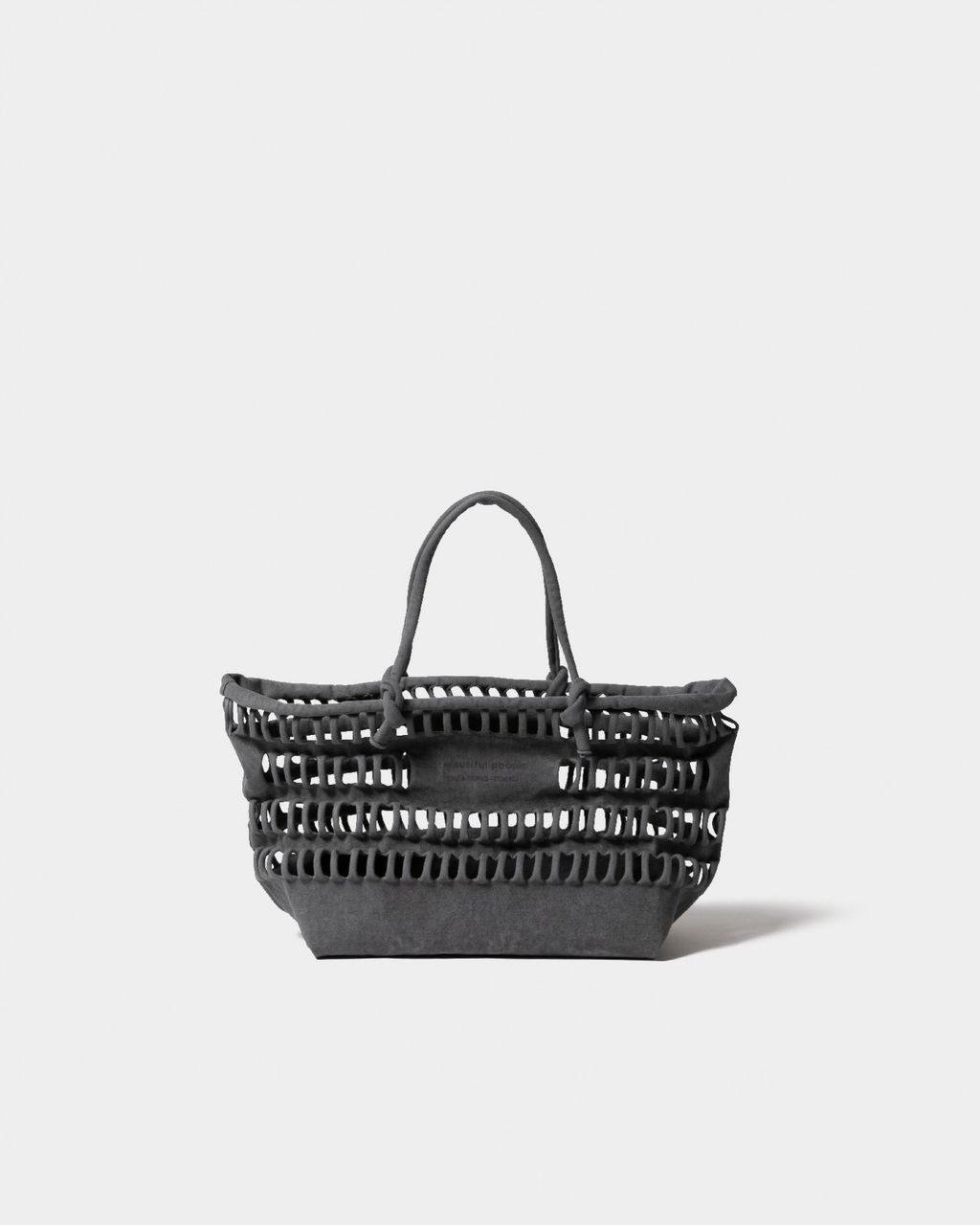 beautiful people konbu knit shopping busket bag