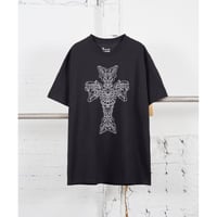 Y's for men × masses ROUND NECK SHORT SLEEVE T E