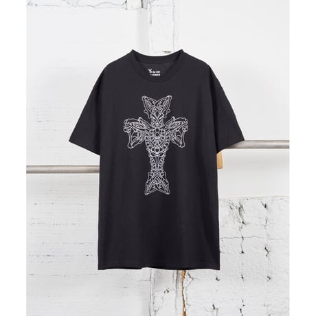 Y's for men × masses ROUND NECK SHORT SLEEVE T E