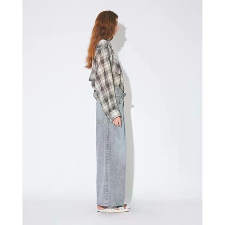 beautiful people selvedge denim o/d cropped wide pants
