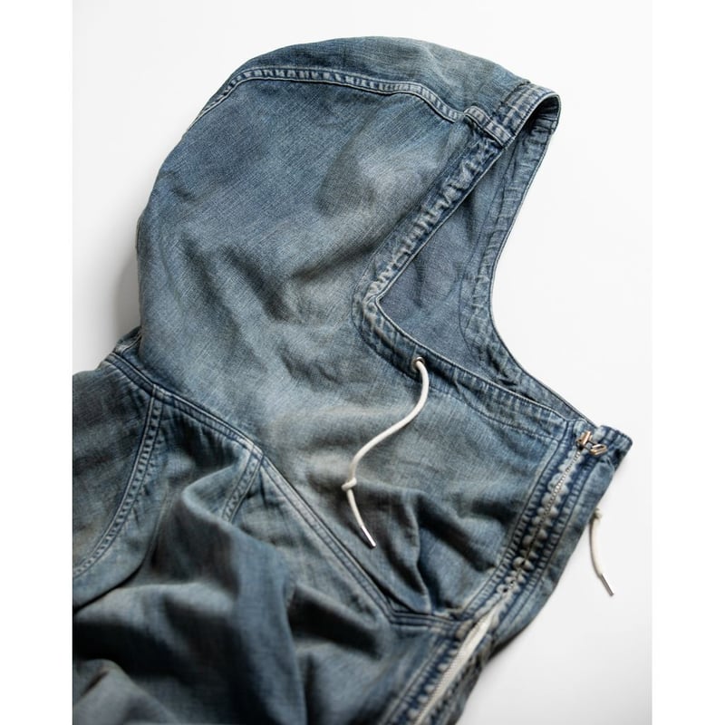 ANACHRONORM DUAL DENIM WASHED FULLZIP PARKA | M