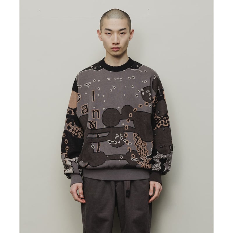 BAL  バル　JACQUARD COTTON CREWNECK SWEATER BAL/JACQUARD COTTON CREWNECK SWEATER(BLACK) – Re'verth