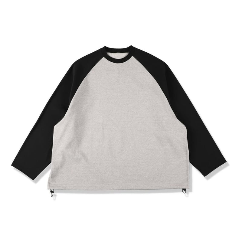 24SS IS-NESS バルーンカラーブロックロングスリーブTシャツ】 is-ness