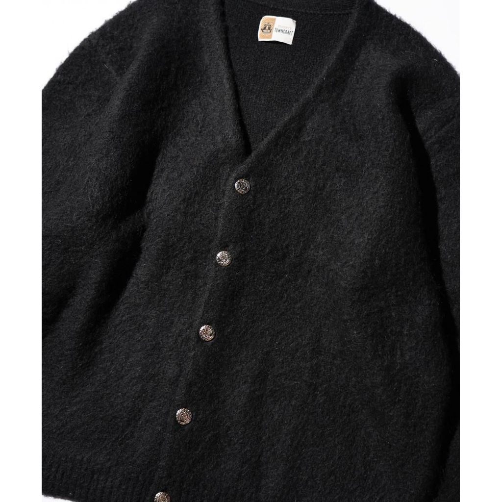 トップス TOWN CRAFT Mohair Cardigan TOWNCRAFT vintage mohair stripe cardigan | MAROON