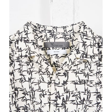 Y's for men × masses OPEN COLLAR SHIRT