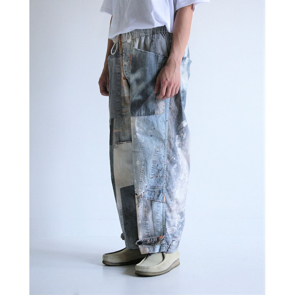 ANACHRONORM AN278 ARCHIVE DENIM COLLAGE WIDE EA