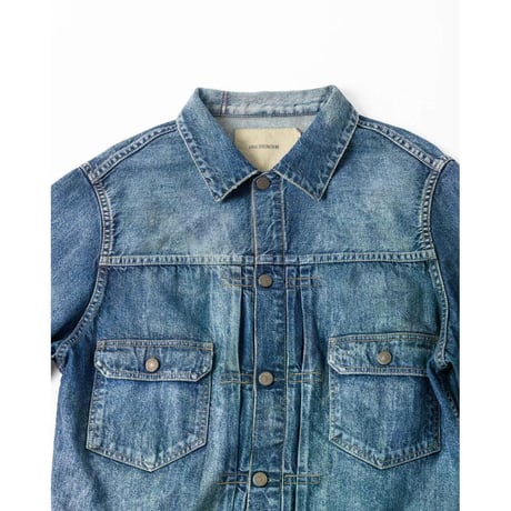 ANACHRONORM  AGING DOUBLE POCKET DENIM JACKET INDIGO