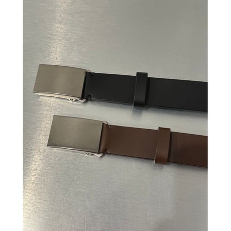 COMME des GARCONS HOMME STEER OIL SMOOTH LEATHER BELT〈30mm〉（BLACK）