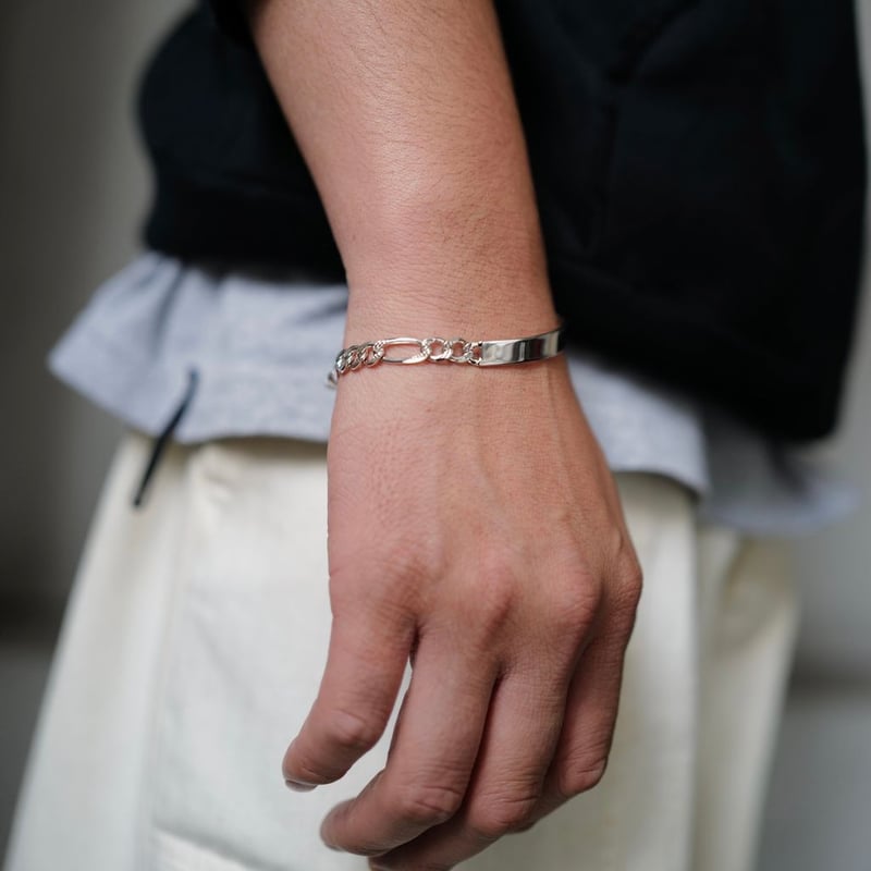 XOLO JEWELRY ID Figaro Link Bracelet 6mm-19cm