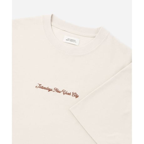 SATURDAYS NEW YORK CITY Pique Logo Standard SS Tee BBM26250