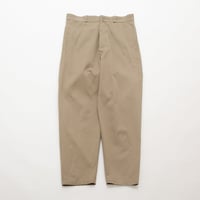 YAECA Chino Cloth Trousers Wide Tapered KHAKI