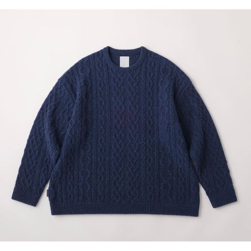 S.F.C CABLE CREW KNIT STRIPES FOR CREATIVE | MA 
