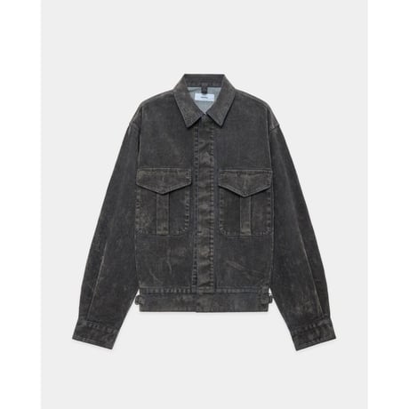 marka Velvet-Flocked Organic Cotton Denim / Canadian Military Work Jacket