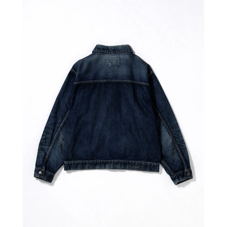 ANACHRONORM DAMAGED DENIM JACKET DARK INDIGO