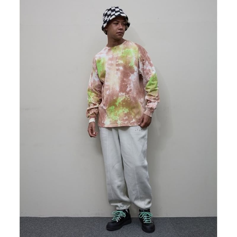 BAL LOGO TIE DYE LS TEE by YUKIDYE | MAROON