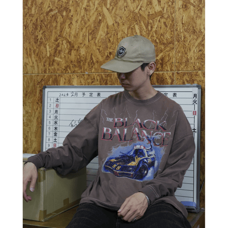 ANACHRONORM DYED CUSTOM CAR GRAPHIC L/S T-SHIRTS DUSTY
