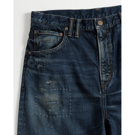 ANACHRONORM REMAKED WIDE 5P DENIM PANTS DARK INDIGO