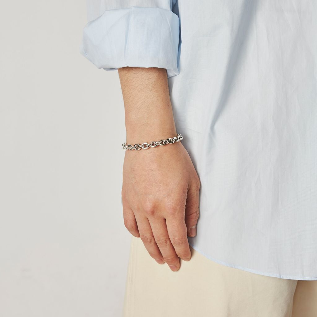 アクセサリー XOLO Jewelry Oval Link bracelet XOLO JEWELRY Oval Link Bracelet 7mm 17cm | MAROON