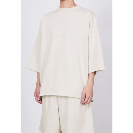 MARKA 20//1 RECYCLE SUVIN ORGANIAC COTTON KNIT FOOTBALL TEE