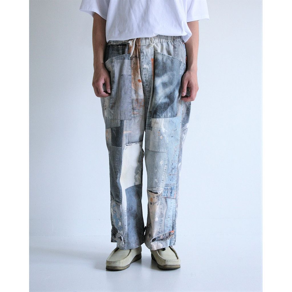 ANACHRONORM AN278 ARCHIVE DENIM COLLAGE WIDE EA