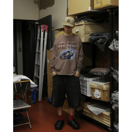 ANACHRONORM DYED CUSTOM CAR GRAPHIC L/S T-SHIRTS DUSTY
