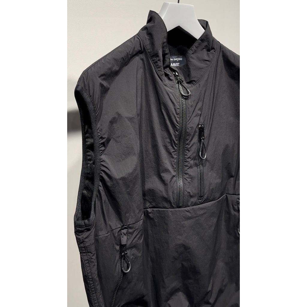 tricot COMME des GARCONS ナイロンウールベスト COMME des GARCONS コムデギャルソンCOMME ウール折り返し