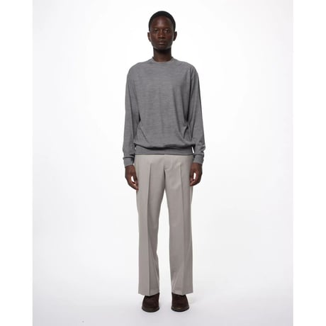 marka  Super 100s Washable Wool Jersey / Crew Neck L/S Tee