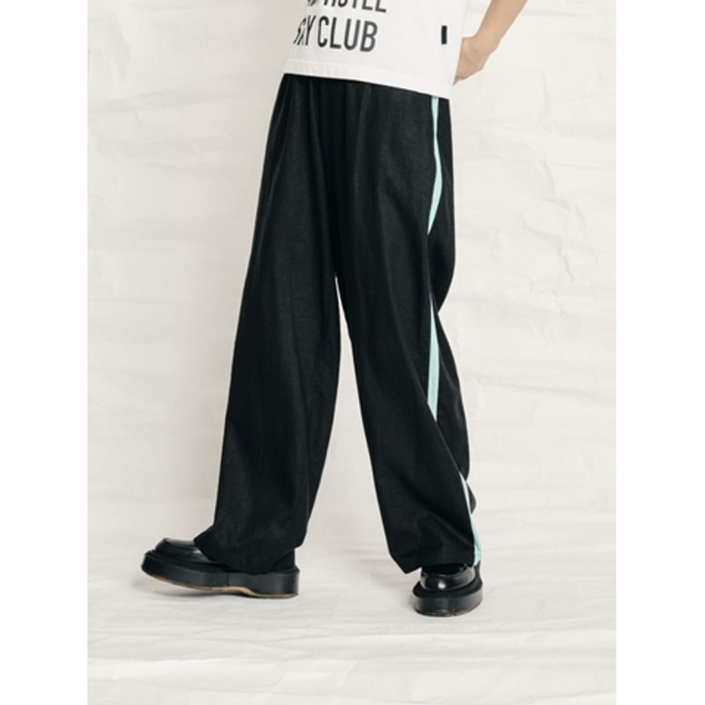 予約販売】 THOMAS MAGPIE Ramie pants | MAROON