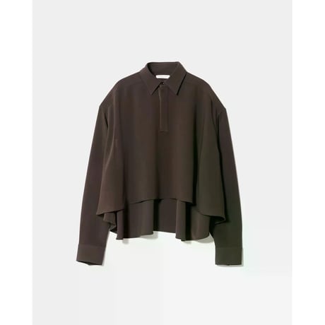 beautiful people triacetate double cloth tailcoat shirt