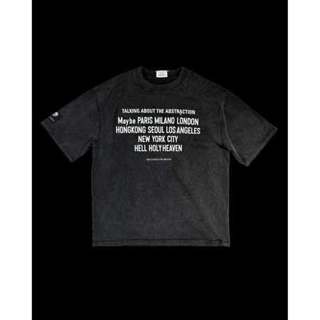 TALKING ABOUT THE ABSTRACTION TRANSCRIPTION WORLD WIDE TEE