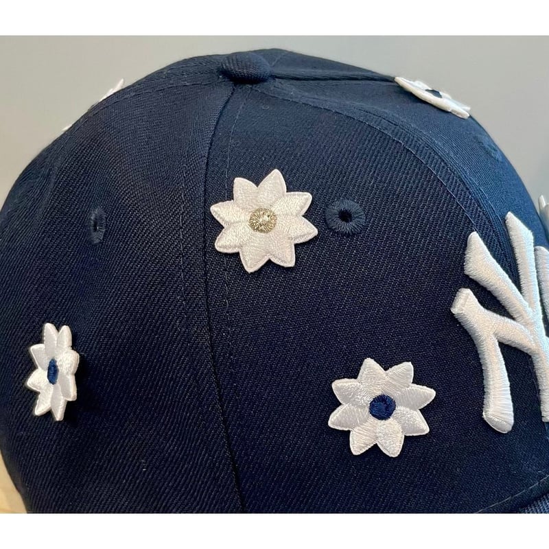 帽子 NICK GEAR 3D Flower Cap(Navy) NICK GEAR - 【残りわずか】3D Flower Cap | ACRMTSM ONLINE STORE