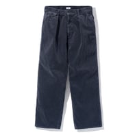 FOUNDOUR COTTON CORDUROY WIDE TUCK TROUSERS