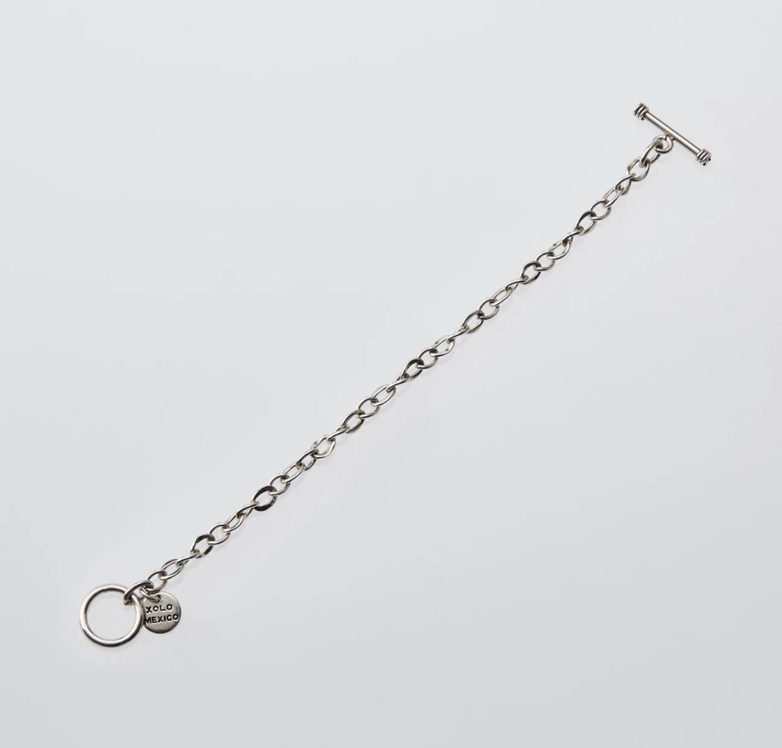 XOLO JEWELRY Curve Link Bracelet -6mm- | MAROON