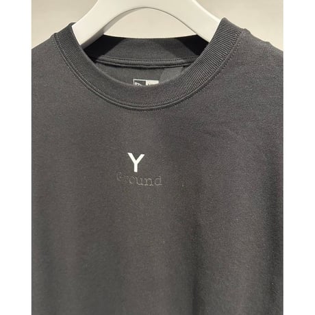 Ground Y×NEW ERA GROUND Y LOGO L/S OVERSIZED PERFORMANCE TEE BLACK